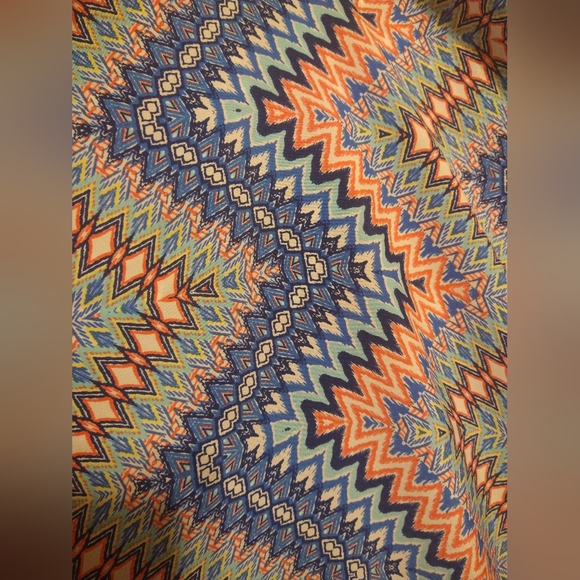 Almost Famous Coral and Blue XL Dress - Picture 15 of 16